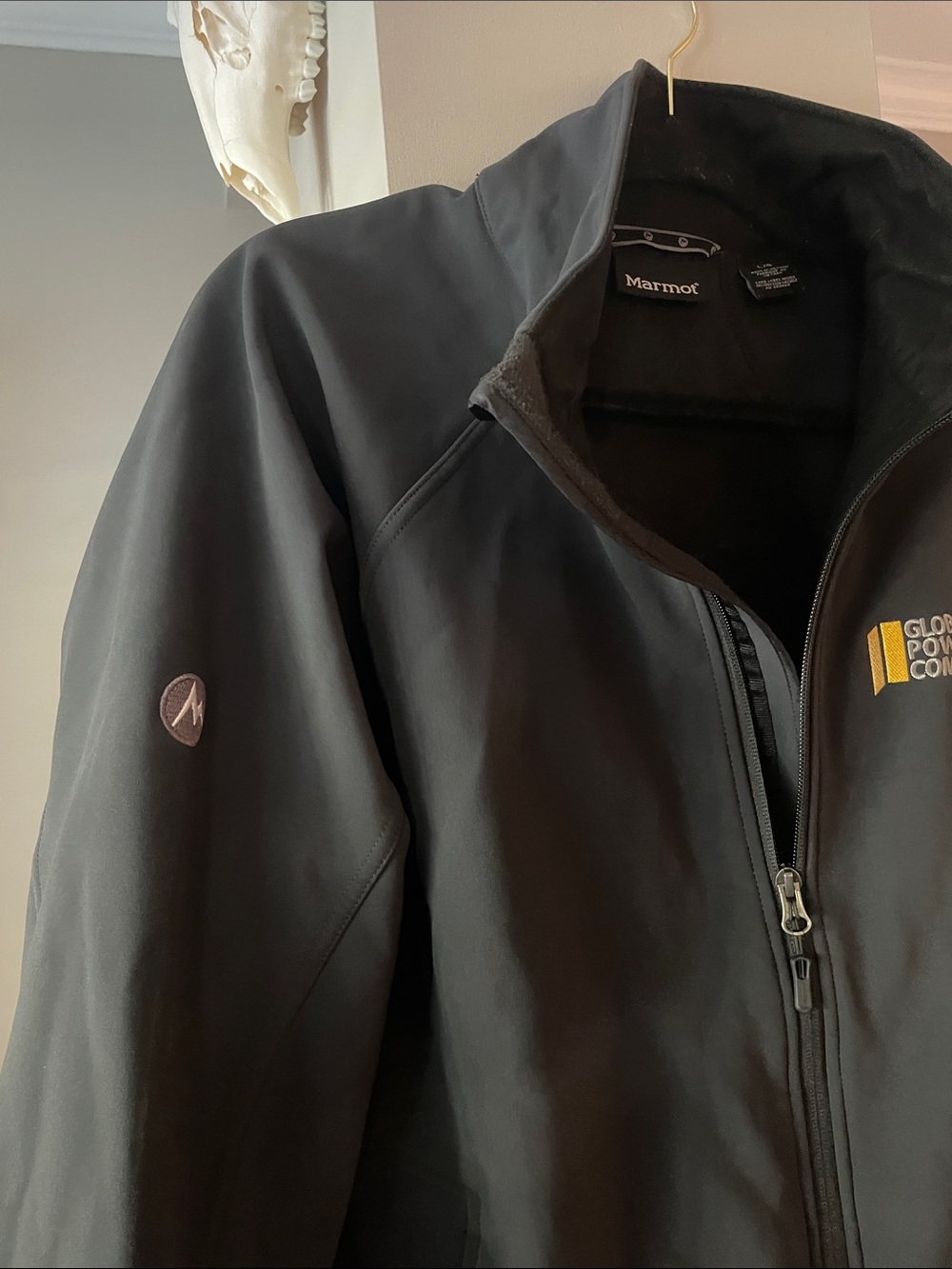 Marmot Black Lightweight Softshell Jacket with Logo - Picture 5 of 7